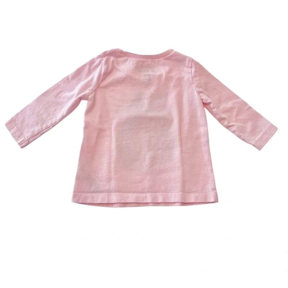 💫$4/ADD ON💫 OshKosh Pink Cat Long Sleeve Tee - Baby Girl 6 MTH